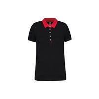 Polo jersey bicolor mujer