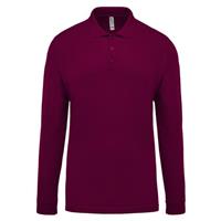 Polo piqué de manga larga de hombre