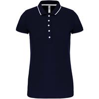 Polo piqué maga corta mujer