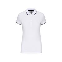Polo piqué maga corta mujer
