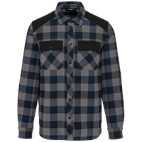 Sobrecamisa a cuadros con bolsillos