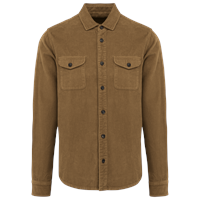 Sobrecamisa ecorresponsable efecto lavado de pana hombre