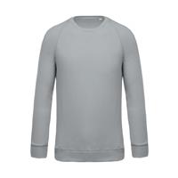 Sudadera algodón orgánico con cuello redondo y mangas raglán de hombre