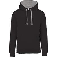 Sudadera capucha contrastada hombre