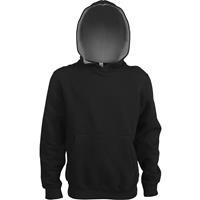 Sudadera capucha contrastada niños