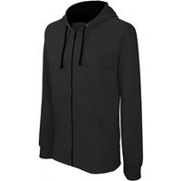 Sudadera capucha y cremallera contrastada
