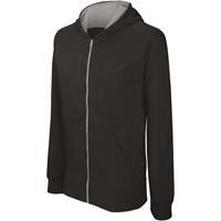 Sudadera capucha y cremallera niños