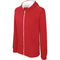 Sudadera capucha y cremallera niños