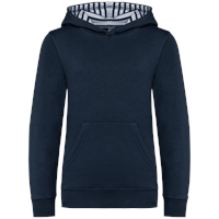 Sudadera con capucha de forro contrastado infantil