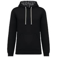 Sudadera con capucha de forro contrastado  - unisex