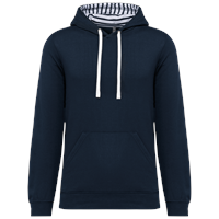 Sudadera con capucha de forro contrastado  - unisex