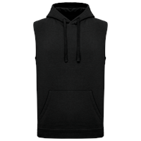 Sudadera con capucha sin mangas unisex<br/>