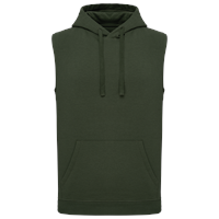Sudadera con capucha sin mangas unisex<br/>
