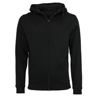 Sudadera con capucha y cremallera de tejido grueso