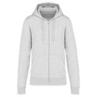 Sudadera con capucha y cremallera ecorresponsable hombre