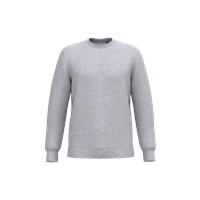 Sudadera cuello redondo reciclada unisex