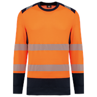 Sudadera de seguridad reciclada cuello redondo unisex
