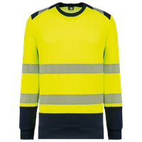Sudadera de seguridad reciclada cuello redondo unisex