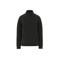 Sudadera de sherpa con 1/4 de cremallera y hombros caídos unisex