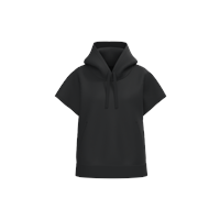 Sudadera ecorresponsable con capucha oversize sin mangas french terry mujer