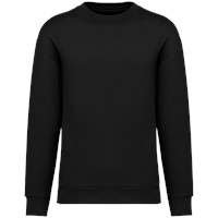 Sudadera ecorresponsable cuello redondo y hombros caídos felpa perchada unisex