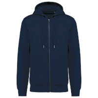Sudadera ecorresponsable french terry con capucha y cremallera - unisex