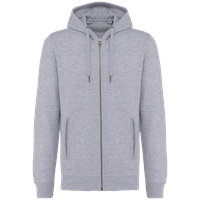 Sudadera ecorresponsable french terry con capucha y cremallera - unisex