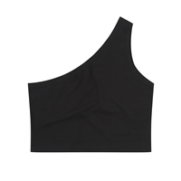 Top asimétrico para mujer