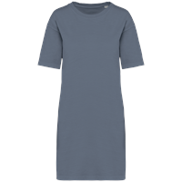 Vestido tipo camiseta ecorresponsable efecto lavado mujer