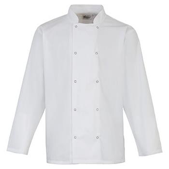 Chaqueta de cocina botones a presión manga larga
