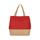 Bolsa shopper de yute & algodón canvas