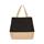 Bolsa shopper de yute & algodón canvas