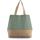 Bolsa shopper de yute & algodón canvas