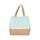 Bolsa shopper de yute & algodón canvas