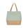 Bolsa shopper de yute & algodón canvas