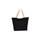 Bolsa shopper reciclada grande con fuelle en el fondo
