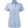 Camisa espiga manga corta mujer