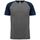 Camiseta bicolor triblend de deporte manga corta adulto