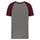 Camiseta bicolor triblend de deporte manga corta adulto