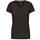 Camiseta de manga cota y cuello de pico mujer