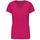 Camiseta de manga cota y cuello de pico mujer