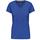 Camiseta de manga cota y cuello de pico mujer