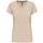 Camiseta de manga cota y cuello de pico mujer