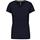 Camiseta de manga cota y cuello de pico mujer