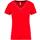 Camiseta de punto piqué con cuello de pico mujer