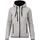 Chaqueta jaspeada con capucha mujer