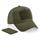 Gorra de 5 paneles con parche extraíble