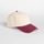Gorra vintage compacta con visera en contraste