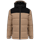 Parka acolchada bicolor con capucha unisex