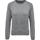 Sudadera algodón orgánico con cuello redondo y mangas raglan de mujer